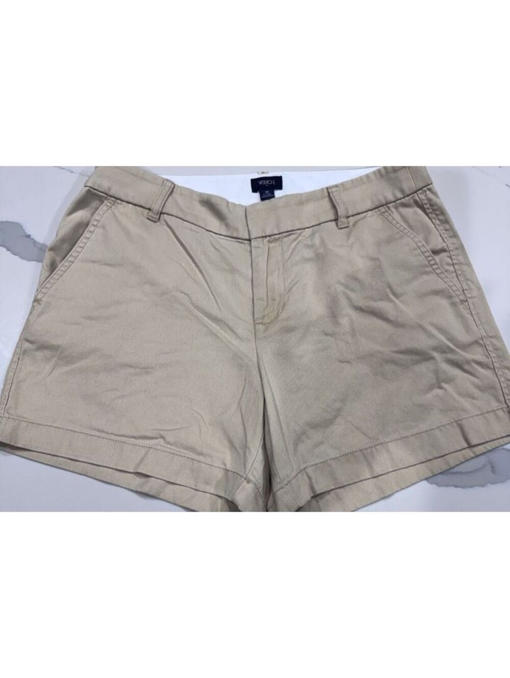 J.Crew Women's Khaki Cotton Chino Shorts Size 6